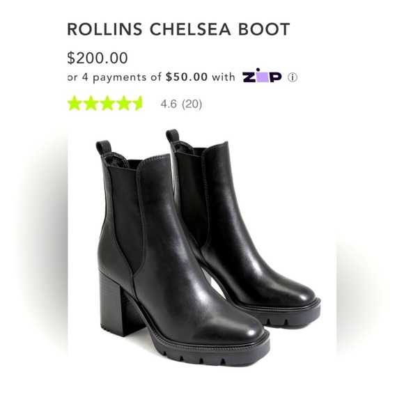 Sam Edelman Rollins Boots / Black Chelsea Boots - Picture 4 of 16